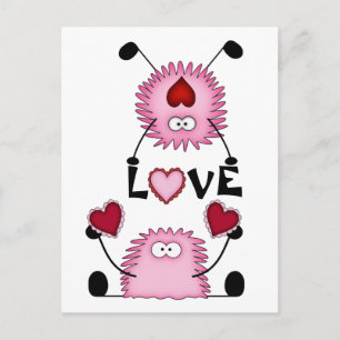 Cortos zumbidos, corazones y postal de amor