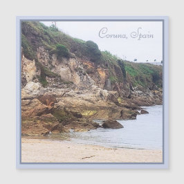 Coruna, España | Tarjeta magnética Sandy Bay Ocean