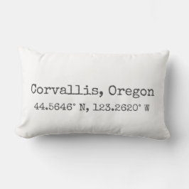 Corvallis, Oregón coordina almohada lumbar