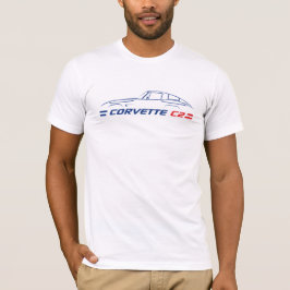Corvette C2 - Camiseta de dos caras para hombres