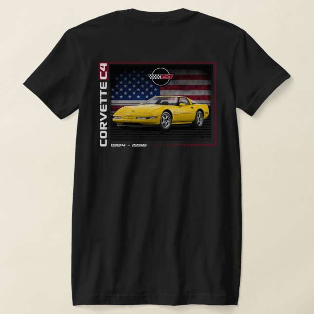Corvette C4 - Camiseta de dos caras para mujeres (Distribución Reverso )