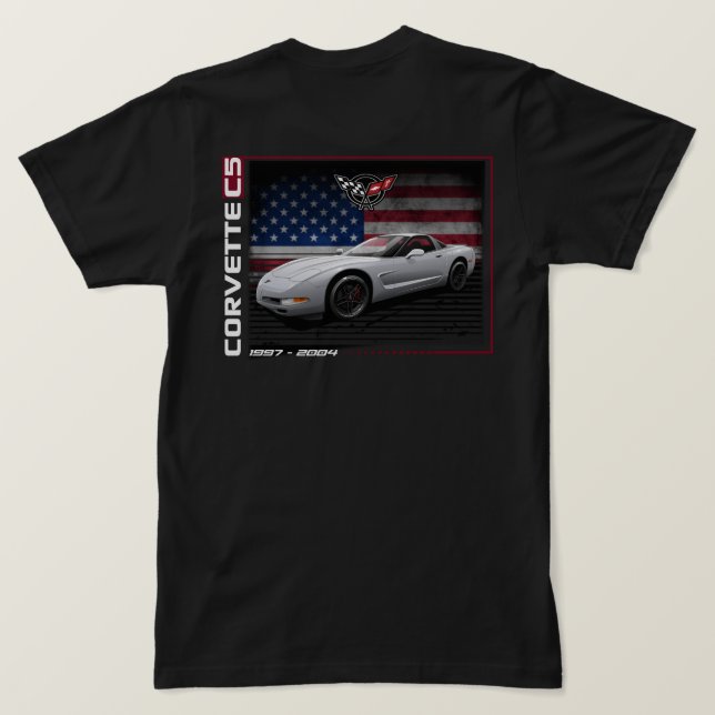 Corvette C5 - Camiseta masculina de dos caras (Reverso del diseño)