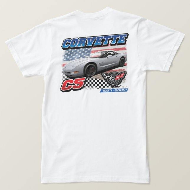 Corvette C5 - Camiseta masculina de dos caras (Reverso del diseño)