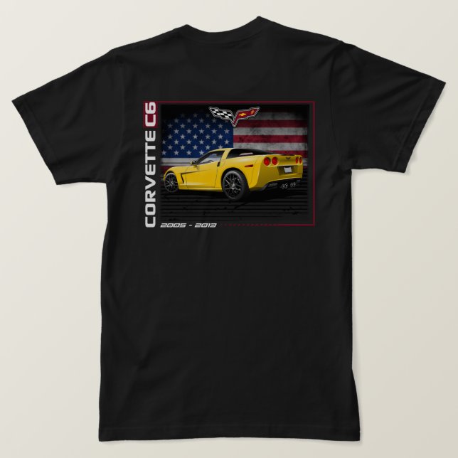 Corvette C6 - Camiseta masculina de dos caras (Reverso del diseño)