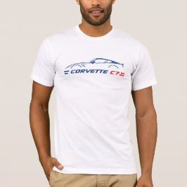 Corvette C7 - Camiseta de dos caras para hombres