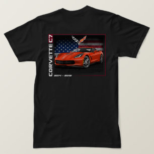 Corvette C7 - Camiseta de dos caras para hombres