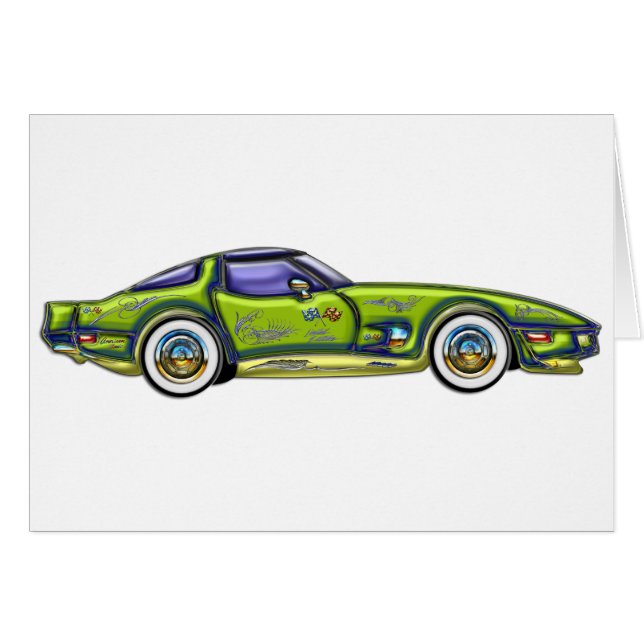 Corvette de encargo clásico del T-Top (Anverso (Horizontal))