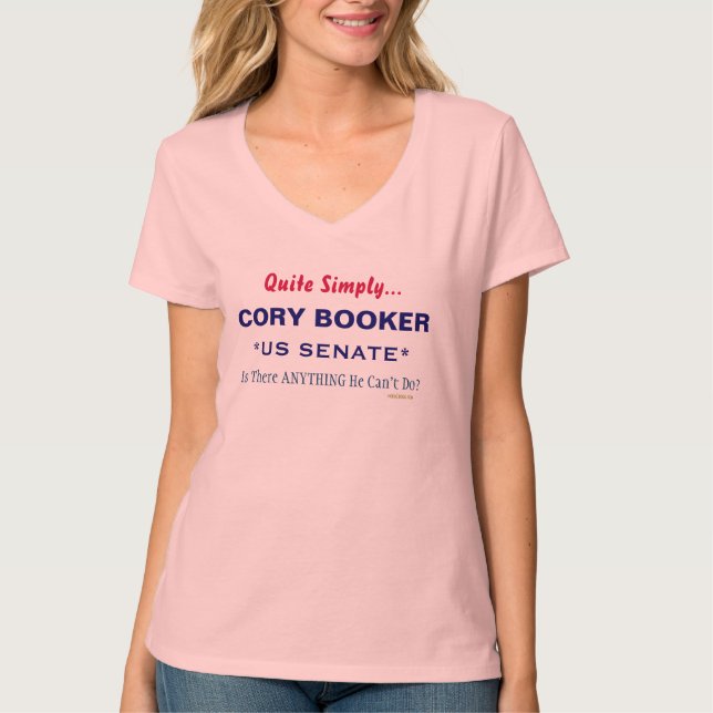 Cory Booker para la camiseta de la campaña del Sen (Anverso)