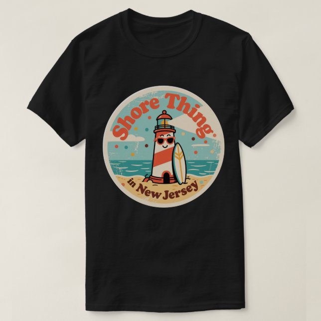 Cosa de la Costa_ Arte de faro de Nueva Jersey (Diseño del anverso)