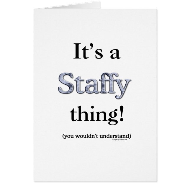 Cosa de Staffordshire Bull Terrier (Frente)