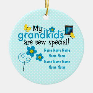 Cosa el ornamento personalizado los Grandkids