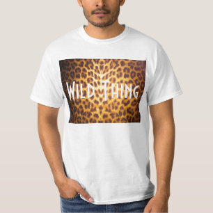 COSA SALVAJE en camiseta del estampado leopardo