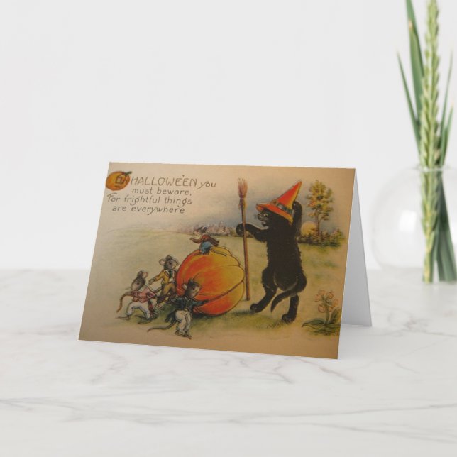 Cosas alegres de Victoria Tarjeta de Saludo de Hal (Anverso)