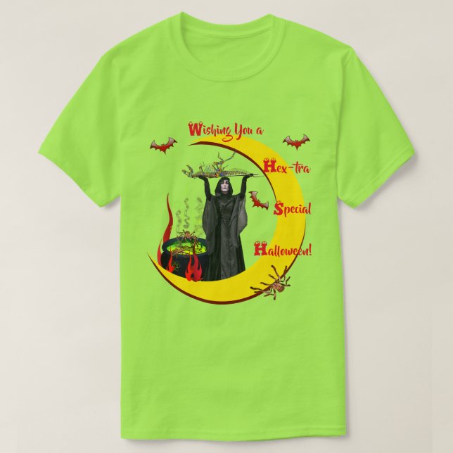 Cosas atemorizantes Camiseta Verde Halloween Unise (Diseño del anverso)