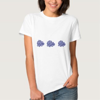 cosas con flores azules para regalar camisetas