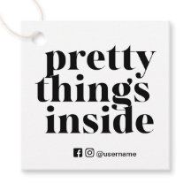 Cosas de bonito en el interior, etiquetas de peque