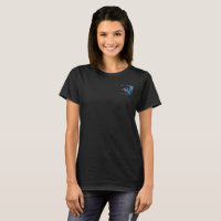 Cosas de ojo cuántico mujeres camiseta negra bolsi