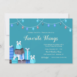 Cosas favoritas dan a Exchange Invitación azul