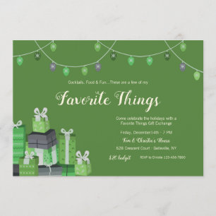 Cosas favoritas dan a Exchange Invitación verde