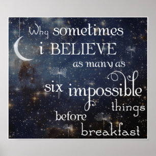 Cosas imposibles Estrellas 2 Poster o impresión