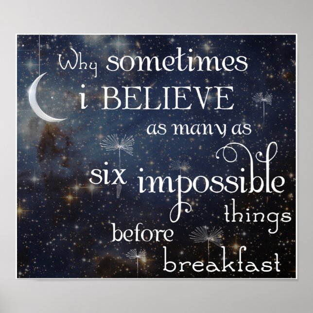 Cosas imposibles Estrellas 2 Poster o impresión (Frente)
