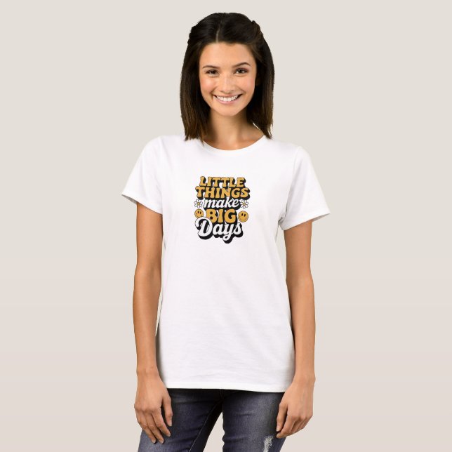 Cosas pequeñas retro, camiseta de los grandes días (Anverso completo)