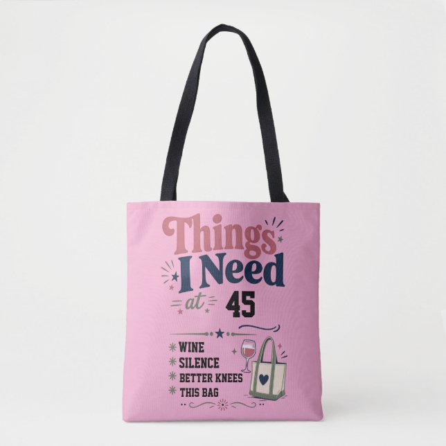 Cosas que necesito a (edad) Bolsa de regalo de cum (Anverso)