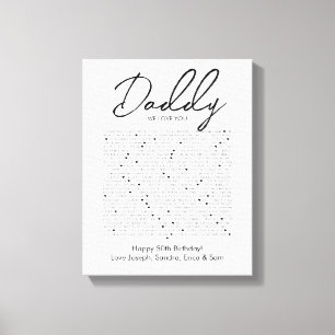 cosas que nos encantan, papi lienzo print