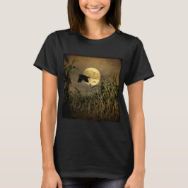 Cosecha Camiseta De La Luna Y El Crow