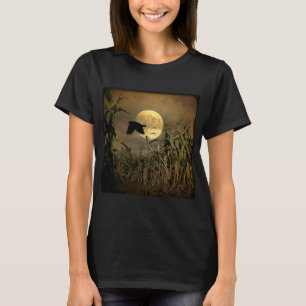 Cosecha Camiseta De La Luna Y El Crow