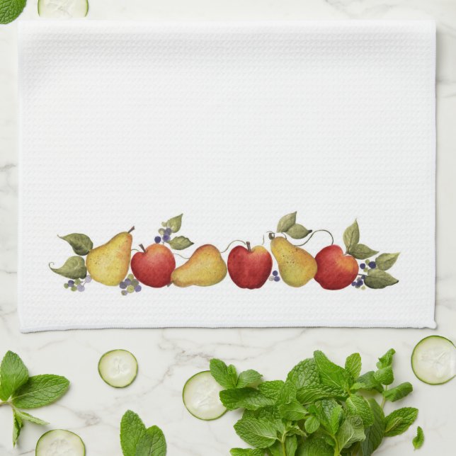 Cosecha de Apple - Toalla de cocina (Doblado)