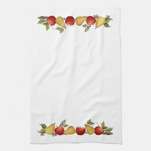 Cosecha de Apple - Toalla de cocina (Vertical)