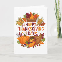 Cosecha de Bendiciones — Feliz Tarjeta del Día de 
