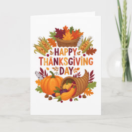 Cosecha de Bendiciones — Feliz Tarjeta del Día de 
