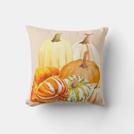 Cosecha de calabaza en una almohada