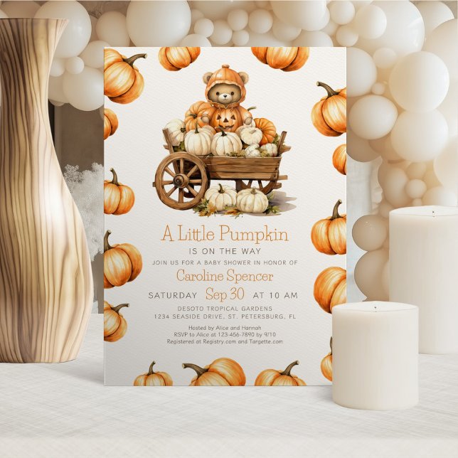 Cosecha de calabaza Invitación de Baby Shower de o (Subido por el creador)