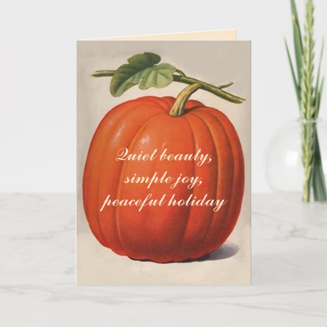 Cosecha de otoño - Tarjeta inspiradora (Anverso)