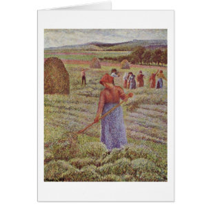 Cosecha del heno en Eragny de Camille Pissarro