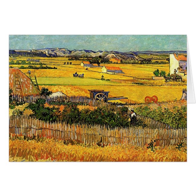 Cosecha en La Crau, con Montmajour... (Anverso (Horizontal))