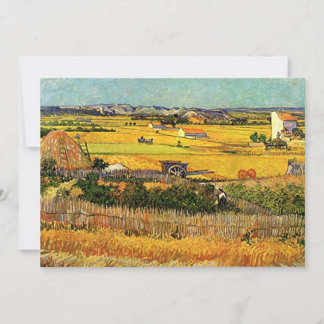 Cosecha en La Crau - van Gogh (Anverso)