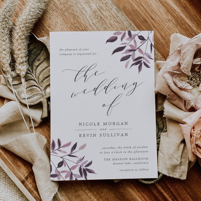 Cosecha Rubor | Invitación a la boda acuarela (Subido por el creador)