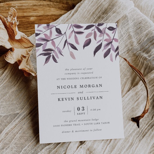 Cosecha Rubor | Invitación a la boda acuarela (Subido por el creador)