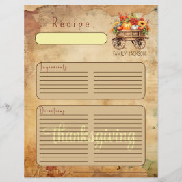 Cosecha Rústica Página del archivador de Acción de