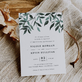 Cosecha Sage | Invitación a la boda acuarela