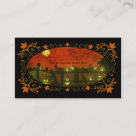 Cosecha temática de Halloween de las tarjetas de