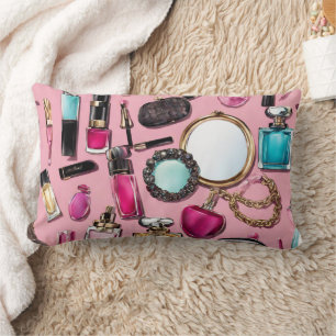 Cosméticos maquillan cepillado Cojín decorativo de