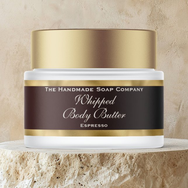Cosmetics Body Butter Gold Foil & Brown Jar (Subido por el creador)