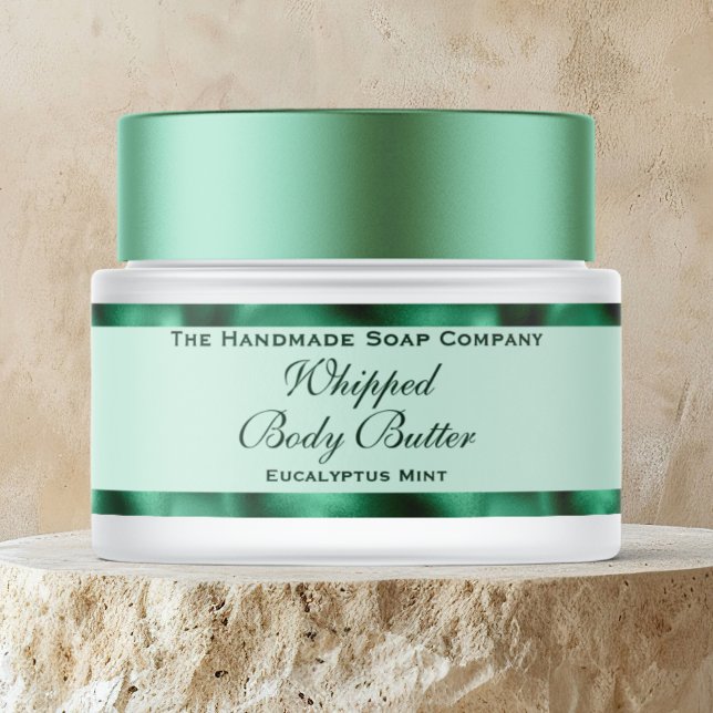 Cosmetics Body Butter Green Foil Jar (Subido por el creador)