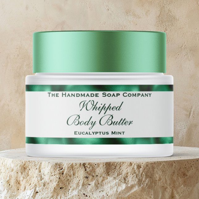 Cosmetics Body Butter Green Foil & White Jar  (Subido por el creador)