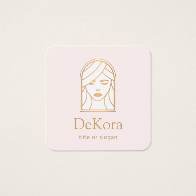 Cosmetólogo Chica de belleza rosada (Anverso)